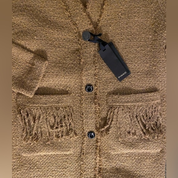 NWT Pinko Ancasti Tweed Boucle Overcoat in Italian size 40 (US S/4) - Picture 11 of 16